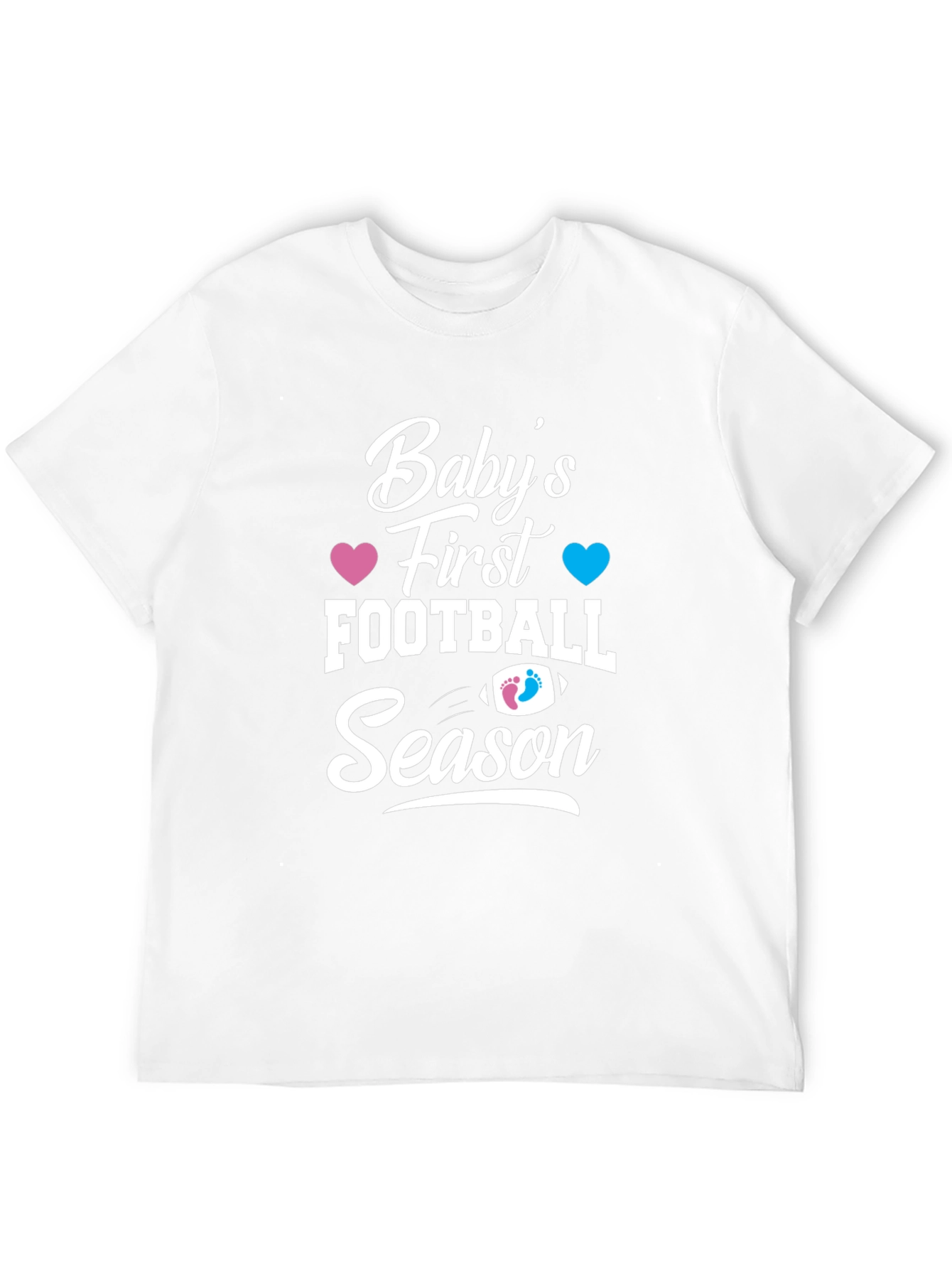 Babys First Football Season Gender Reveal T-Shirt