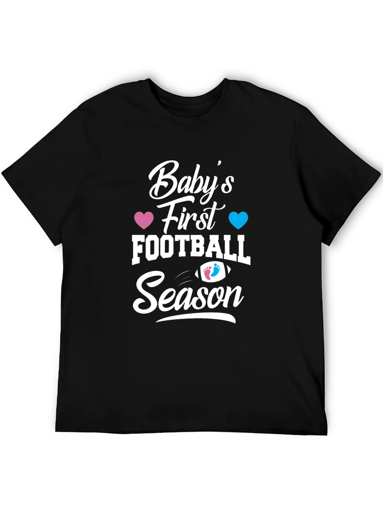 Babys First Football Season Gender Reveal T-Shirt