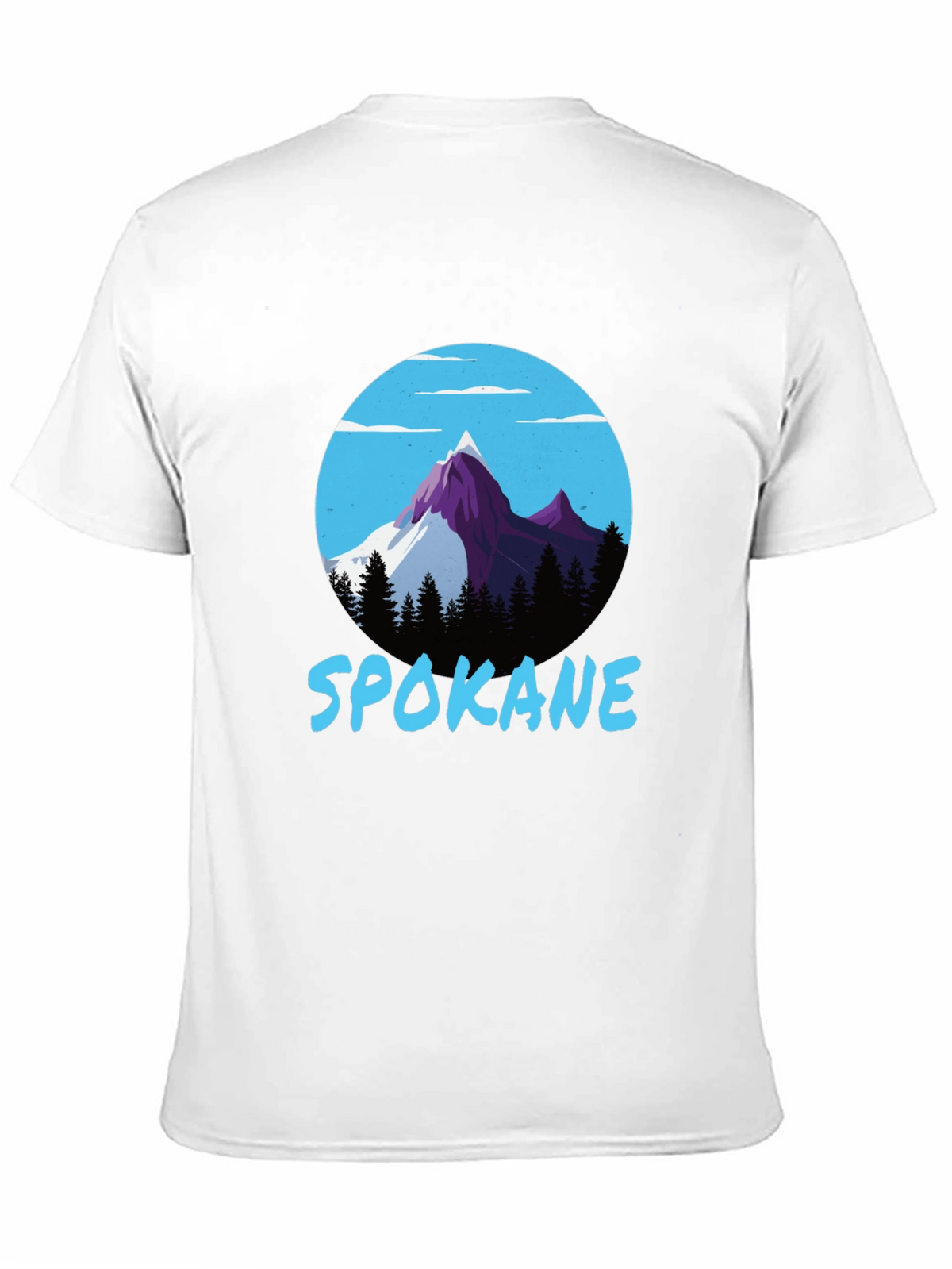 Spokane Mountain Graphic Tee - Black