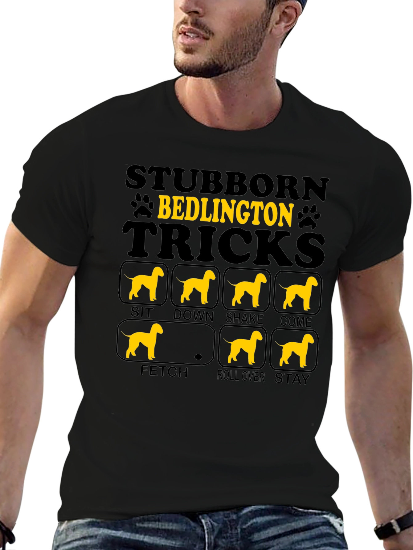 Stubborn Bedlington Tricks T-Shirt