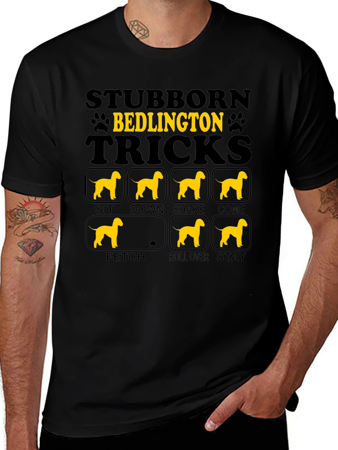 Stubborn Bedlington Tricks T-Shirt