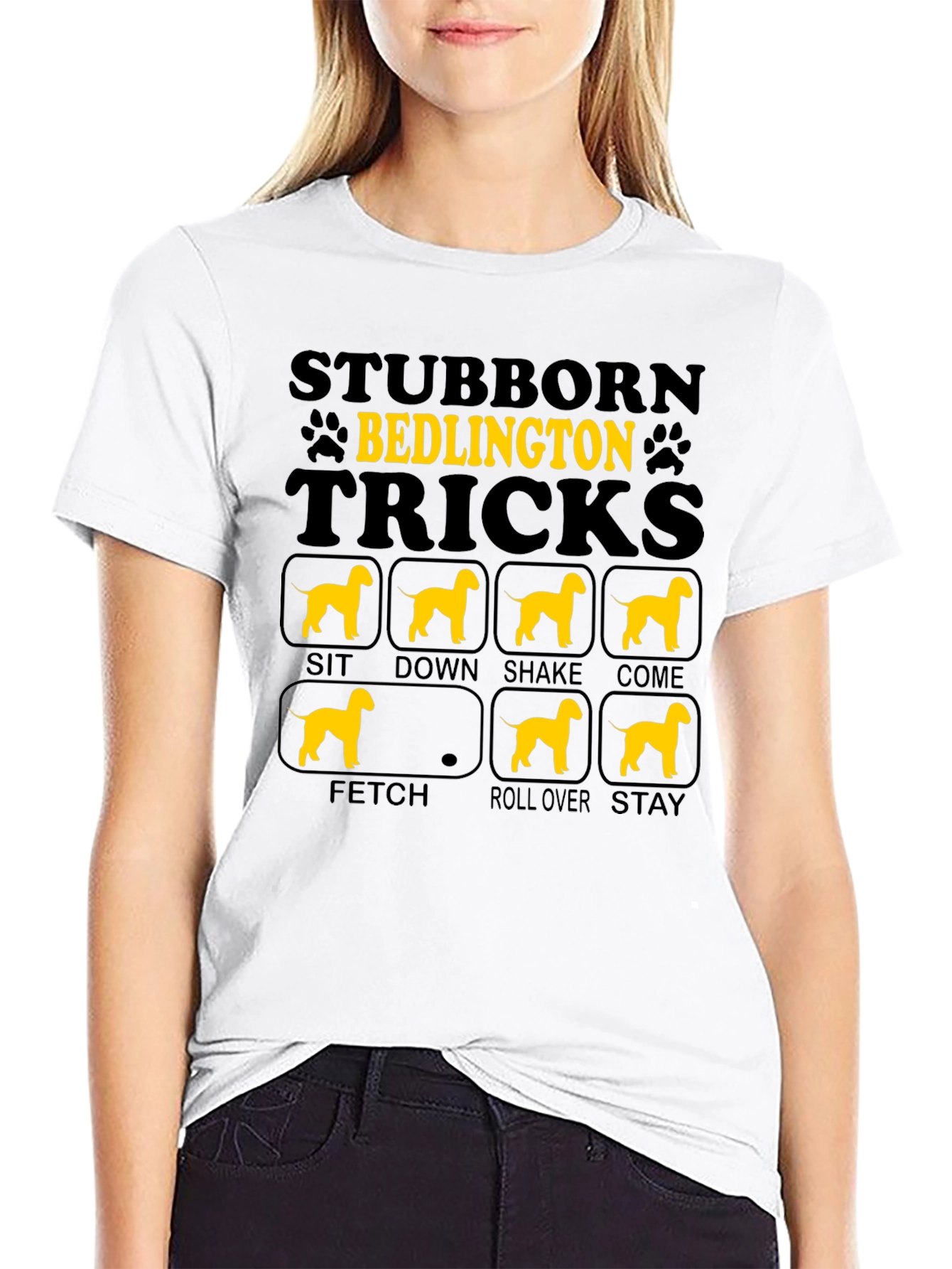 Stubborn Bedlington Tricks T-Shirt