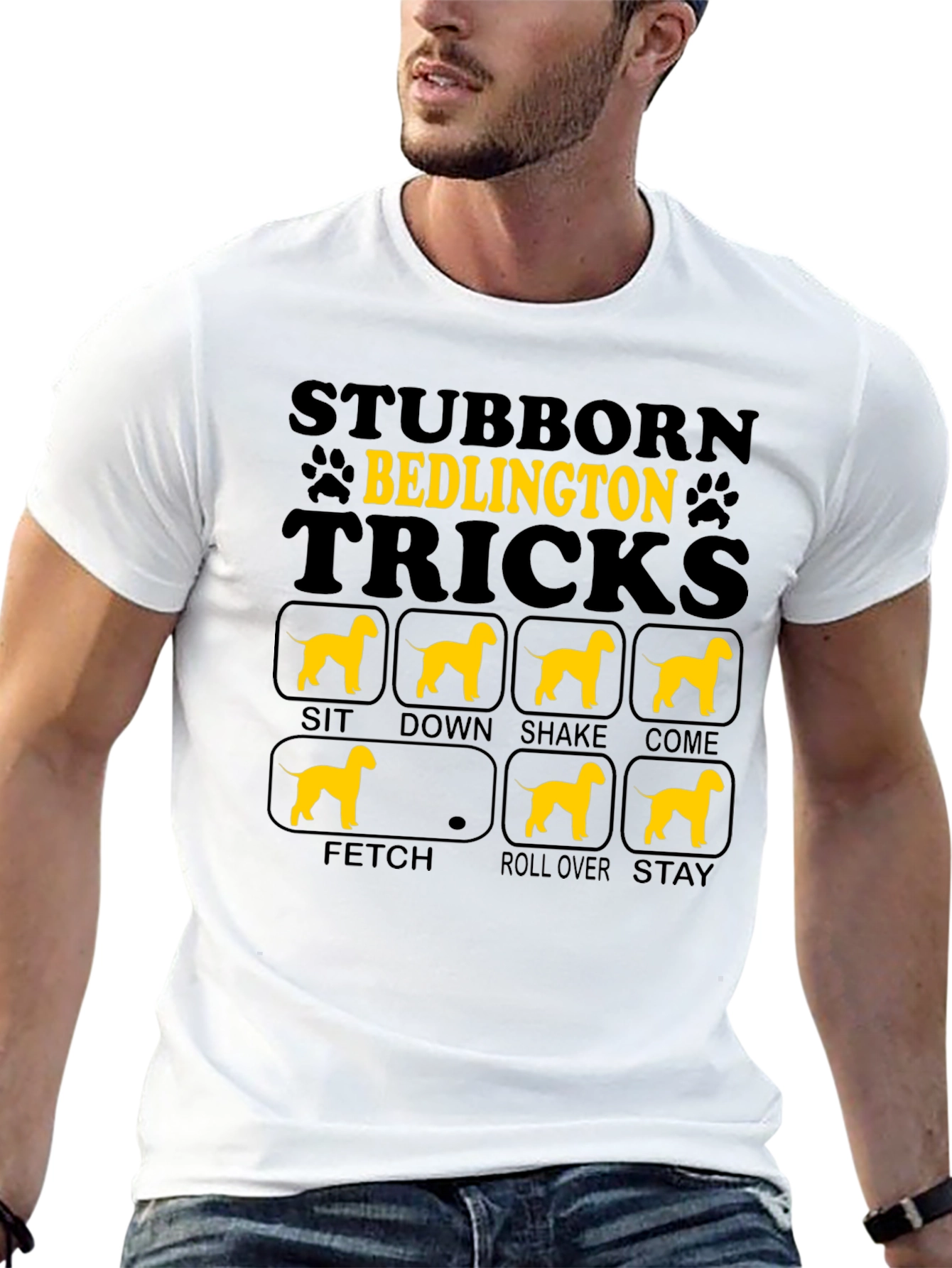 Stubborn Bedlington Tricks T-Shirt