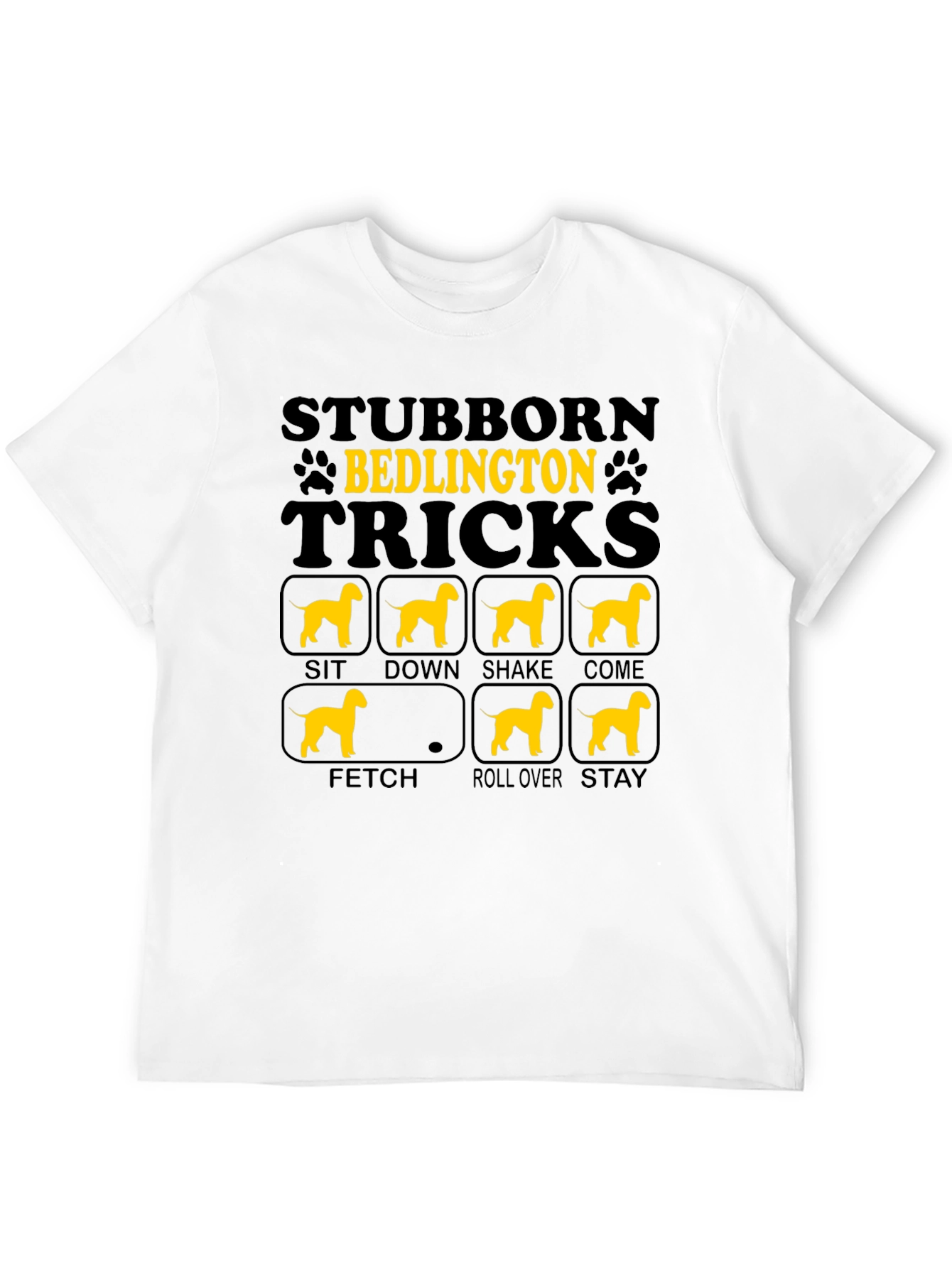 Stubborn Bedlington Tricks T-Shirt