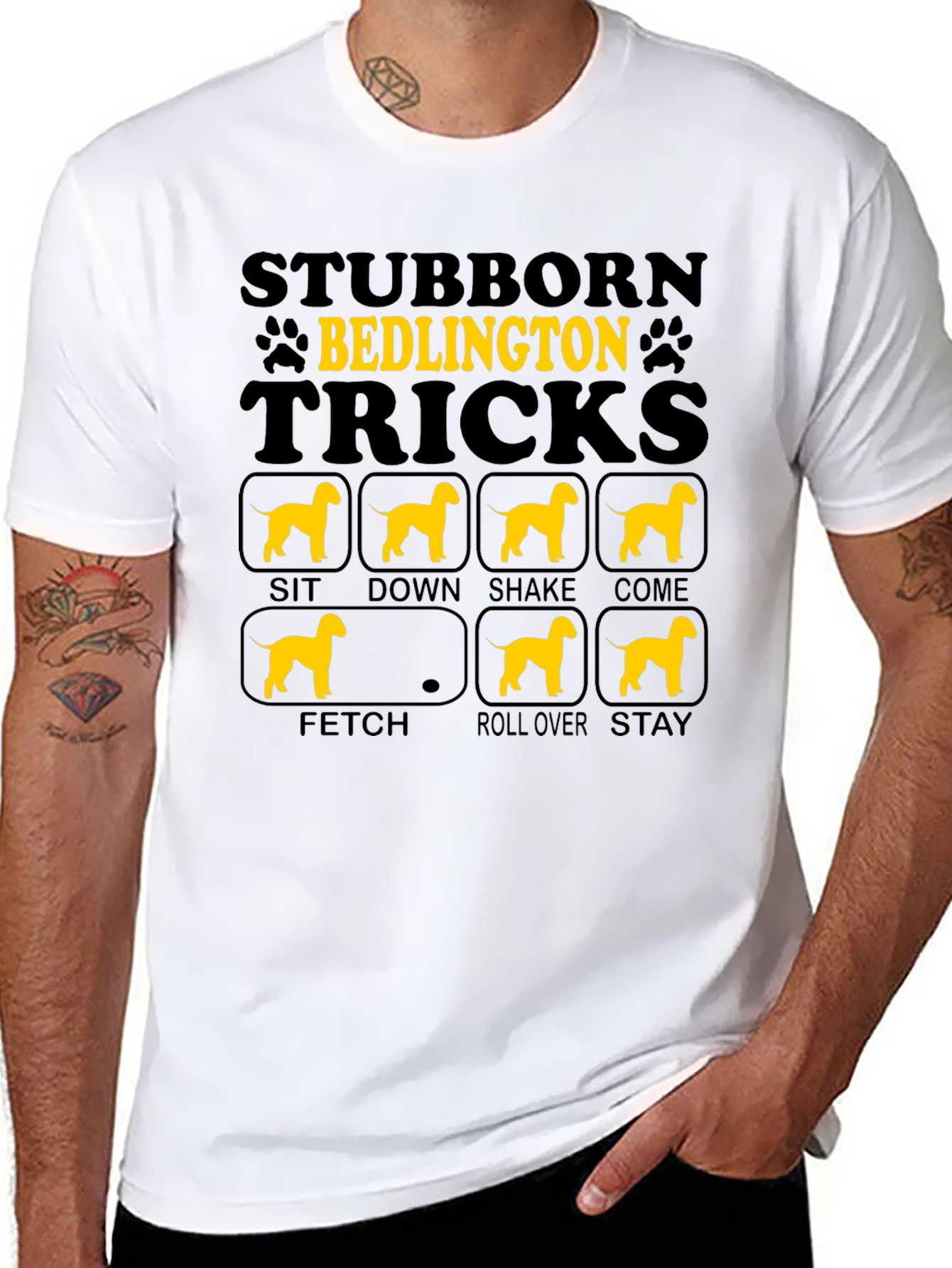 Stubborn Bedlington Tricks T-Shirt