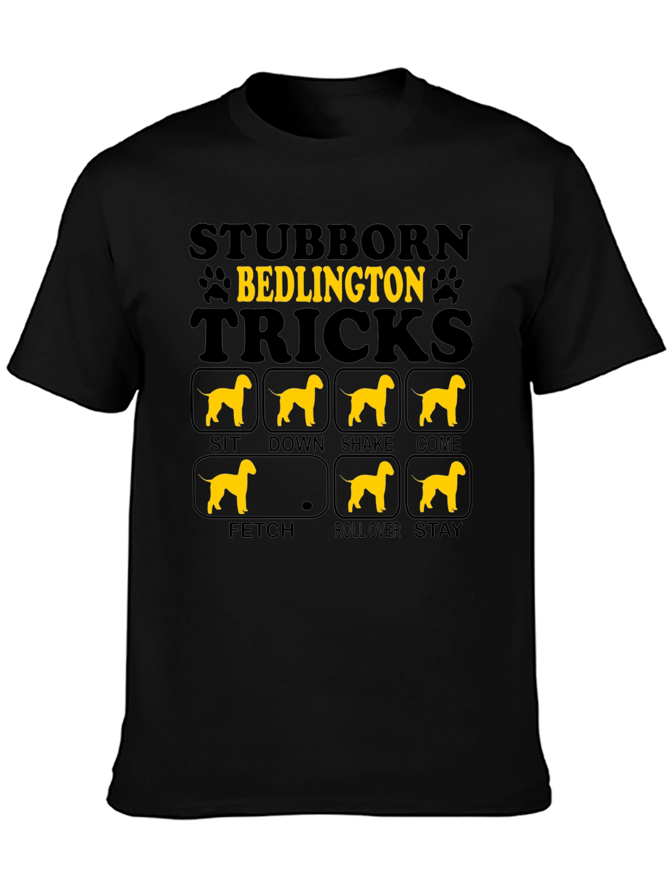 Stubborn Bedlington Tricks T-Shirt