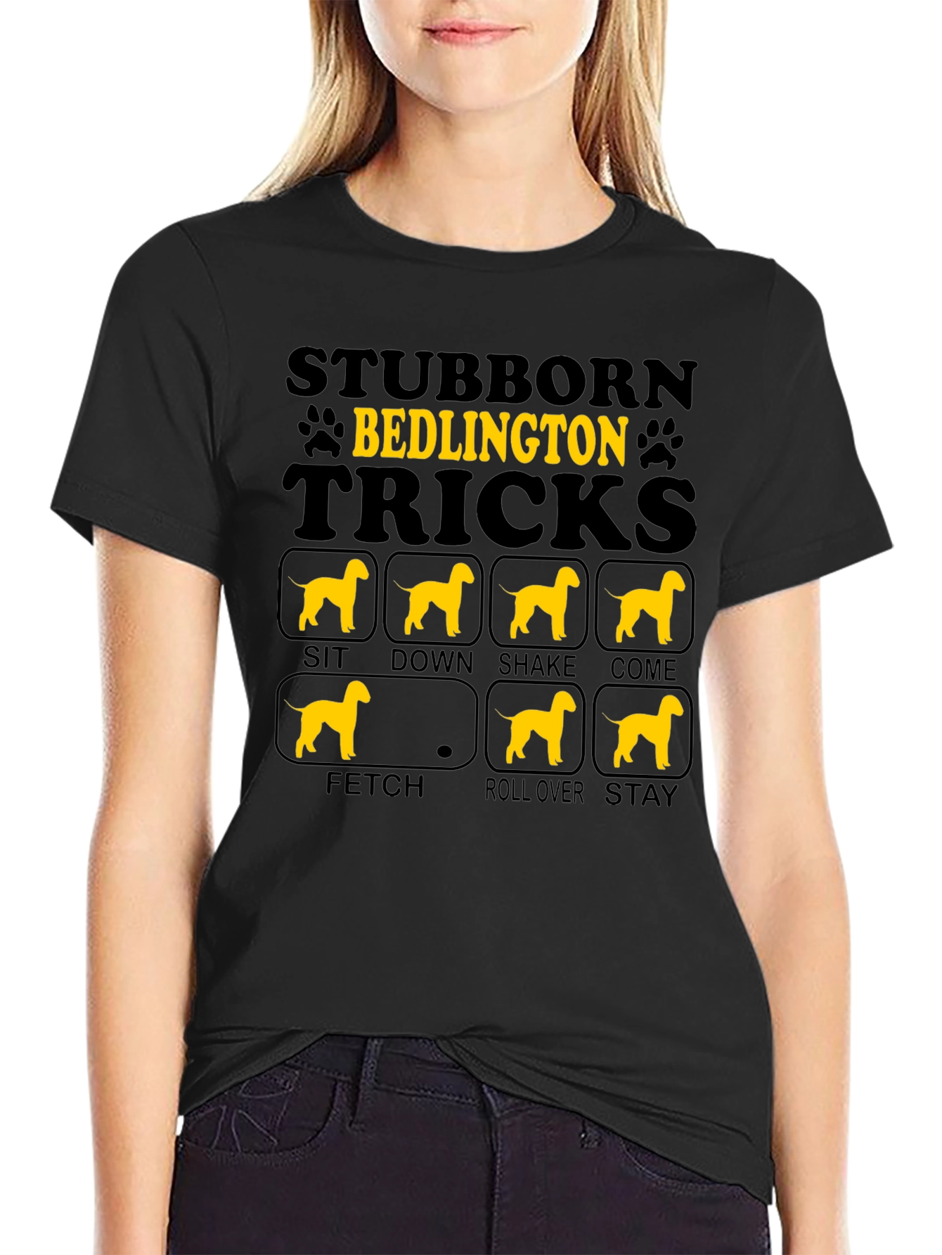 Stubborn Bedlington Tricks T-Shirt