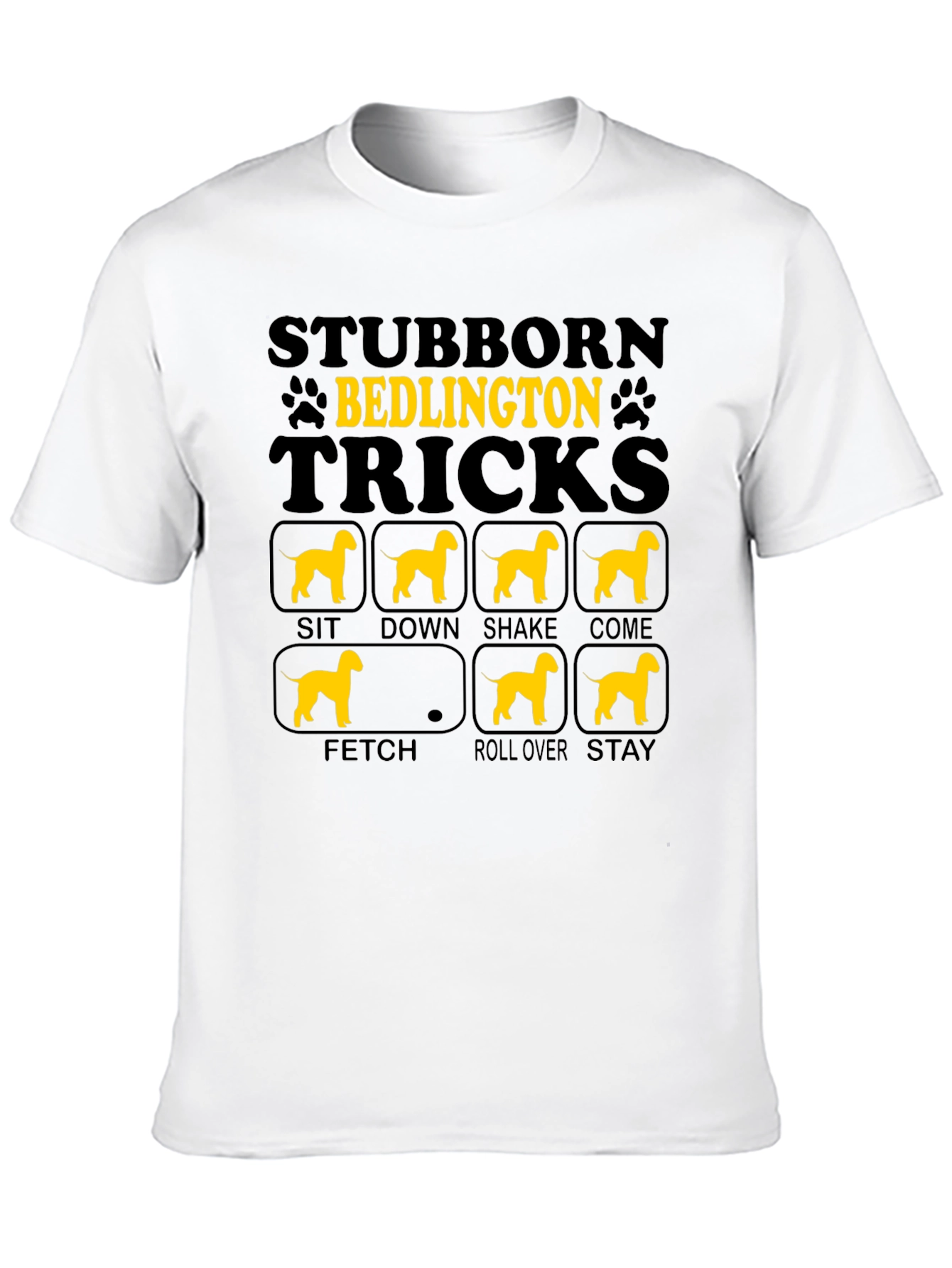 Stubborn Bedlington Tricks T-Shirt