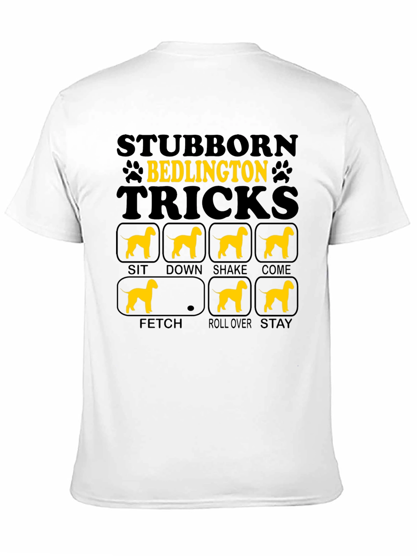 Stubborn Bedlington Tricks T-Shirt
