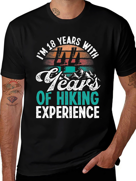 18 Years Hiking Experience T-Shirt - Outdoor Adventure Tee