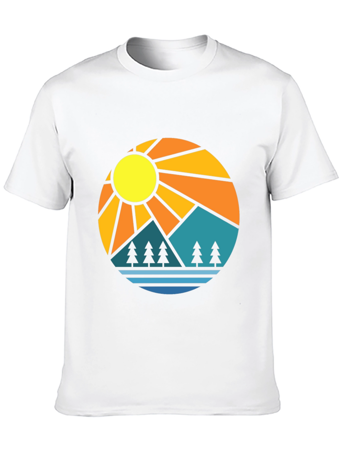 Mountain Sun Graphic Tee - Stylish Outdoor Design
