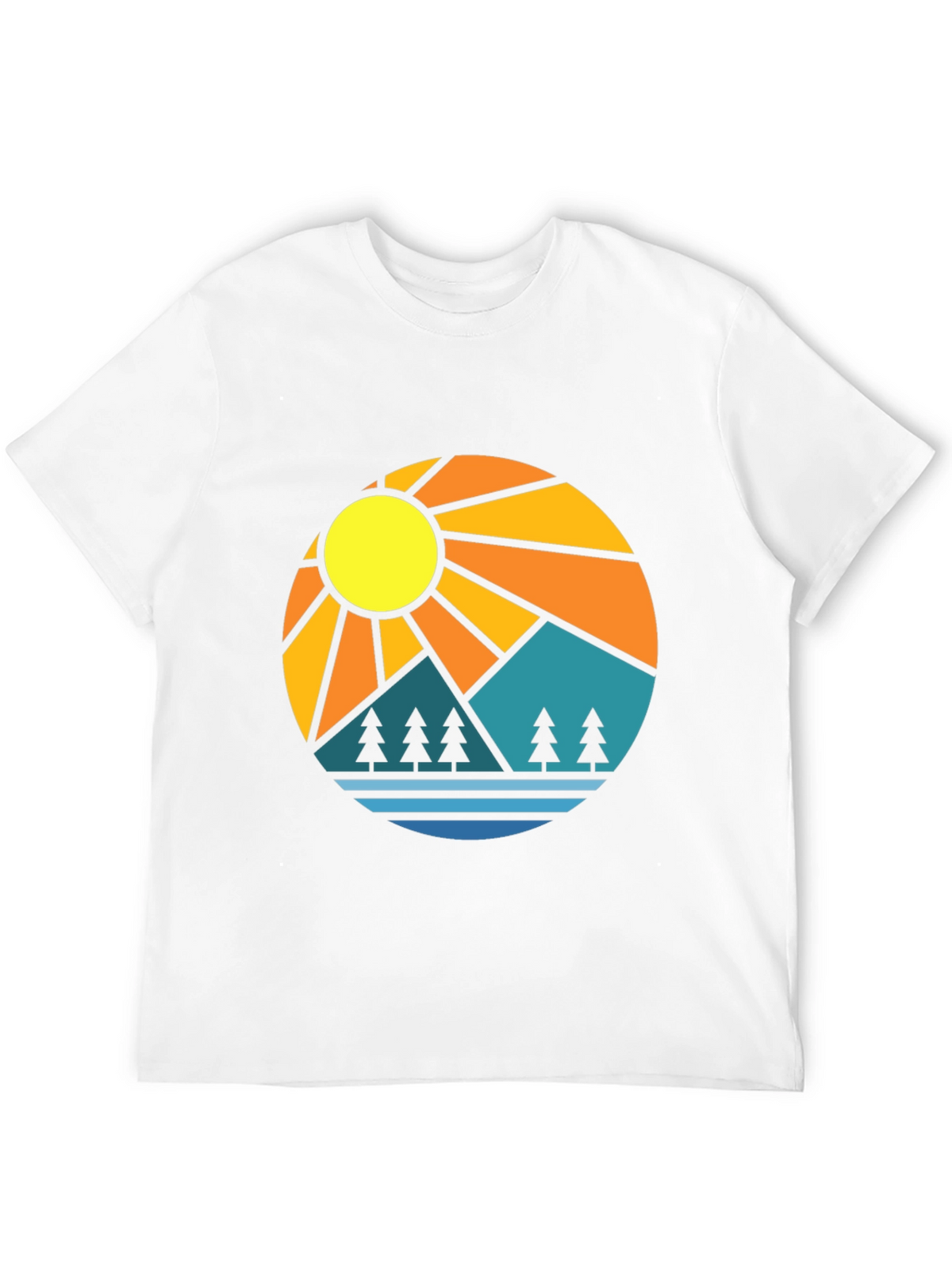 Mountain Sun Graphic Tee - Stylish Outdoor Design