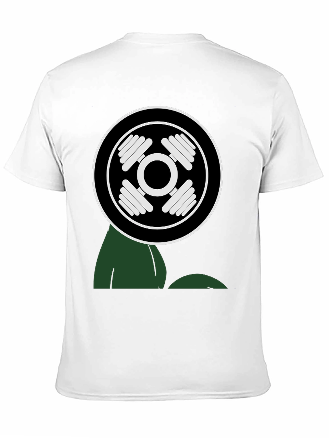 Workout Power T-Shirt - Black Cotton Gym Tee