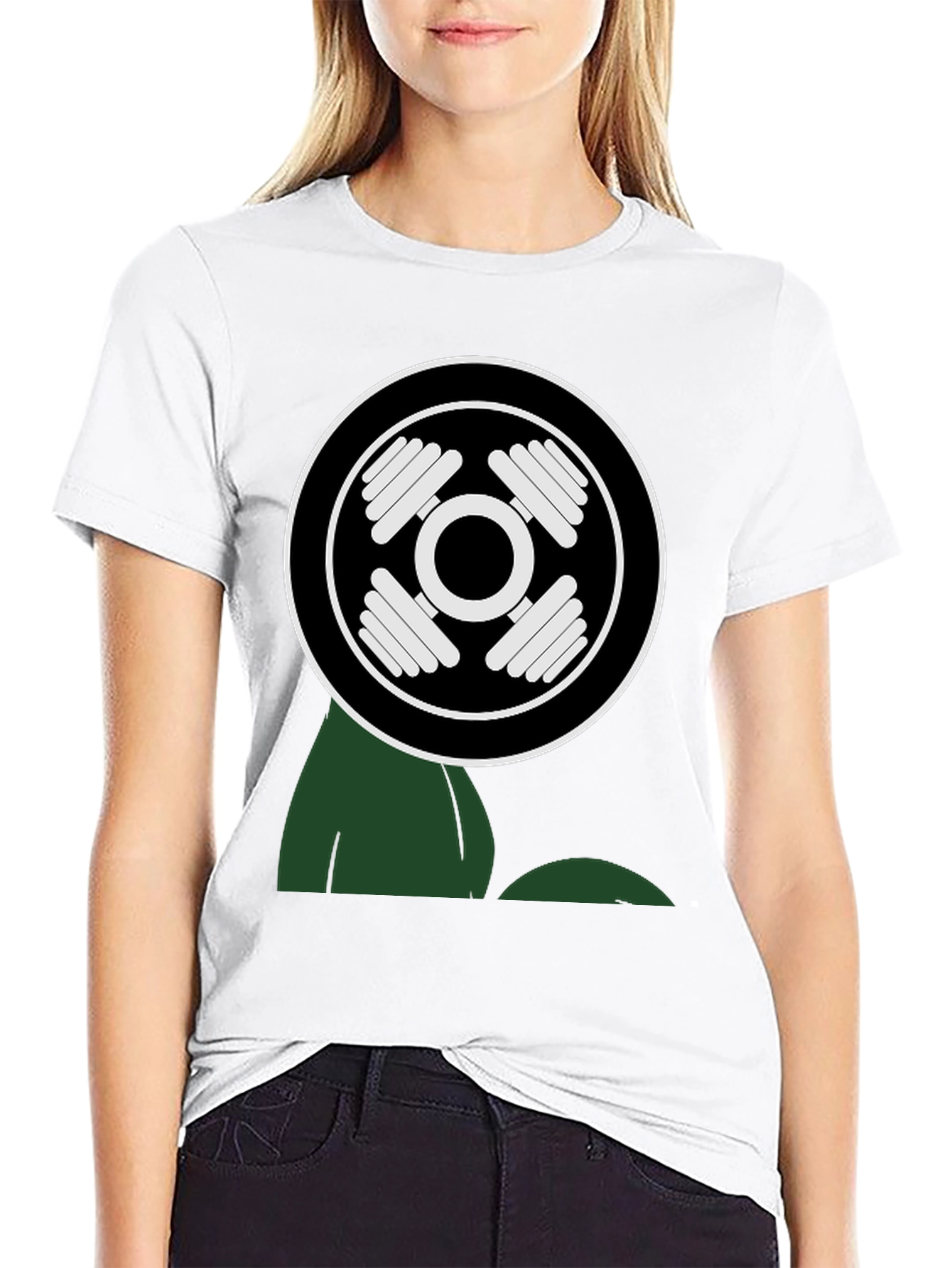 Workout Power T-Shirt - Black Cotton Gym Tee