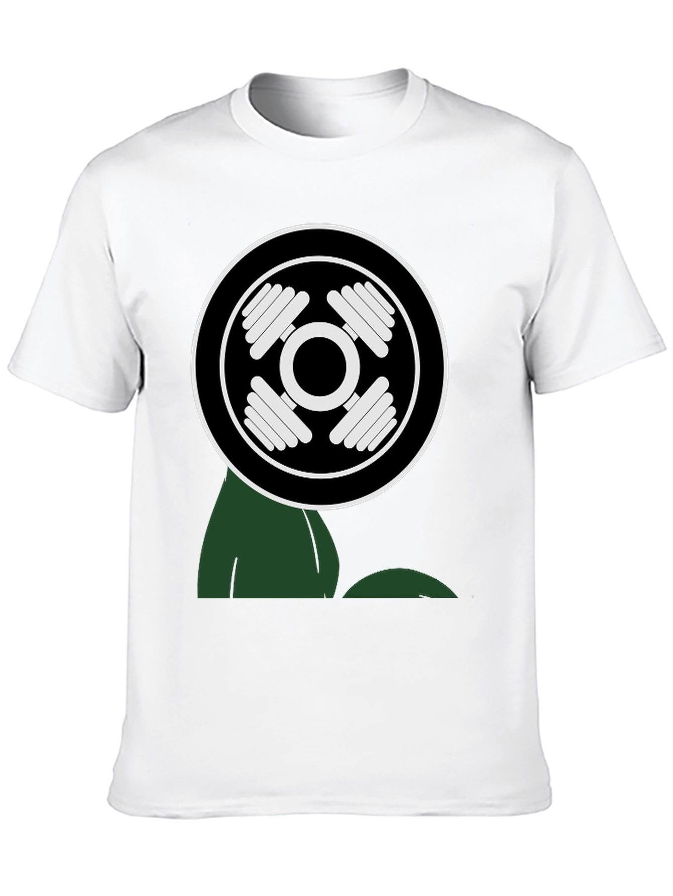 Workout Power T-Shirt - Black Cotton Gym Tee