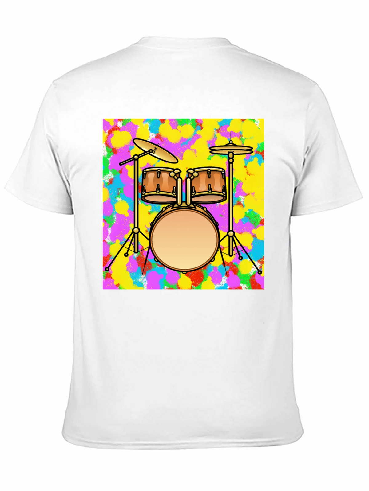 Drum Set Graphic Tee - Music Lover T-Shirt