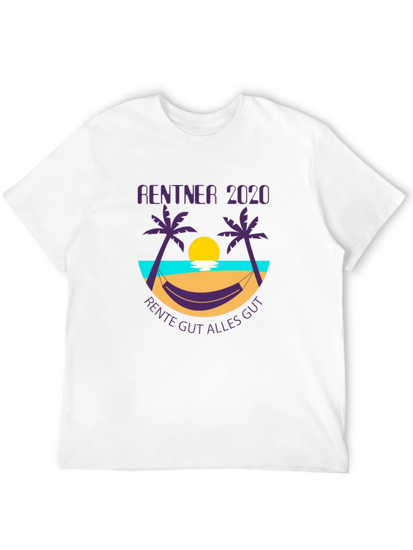 Rentner 2020 Graphic T-Shirt - Retirement Beach Design