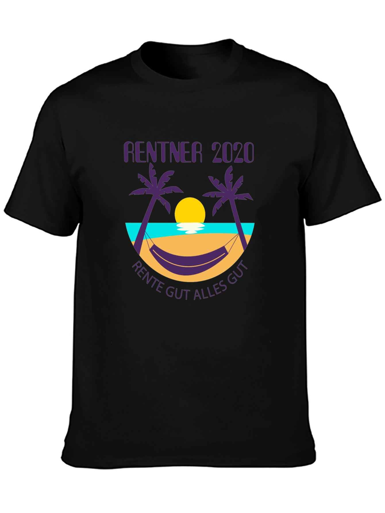 Rentner 2020 Graphic T-Shirt - Retirement Beach Design