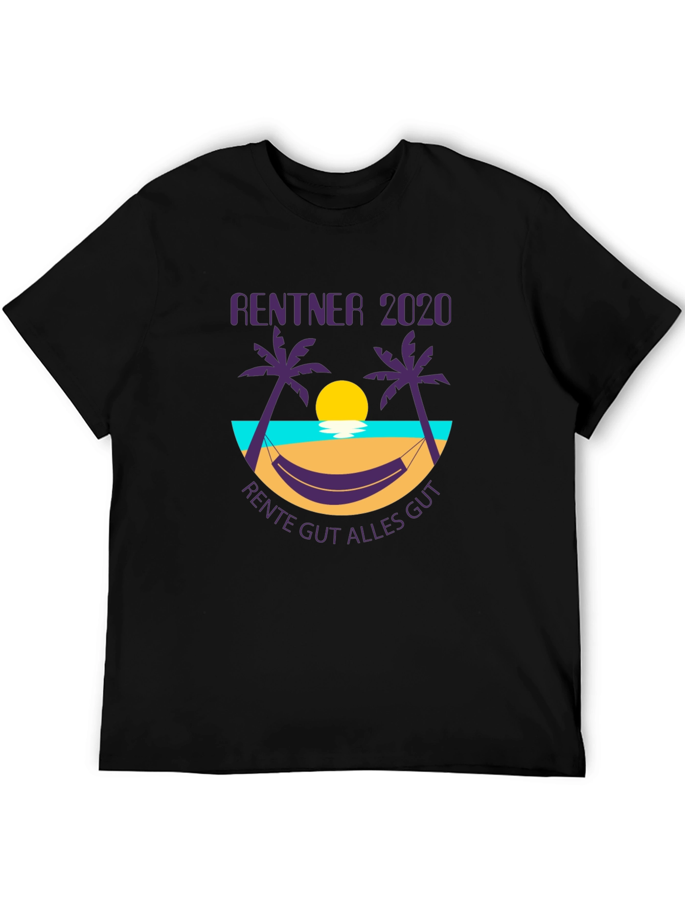 Rentner 2020 Graphic T-Shirt - Retirement Beach Design