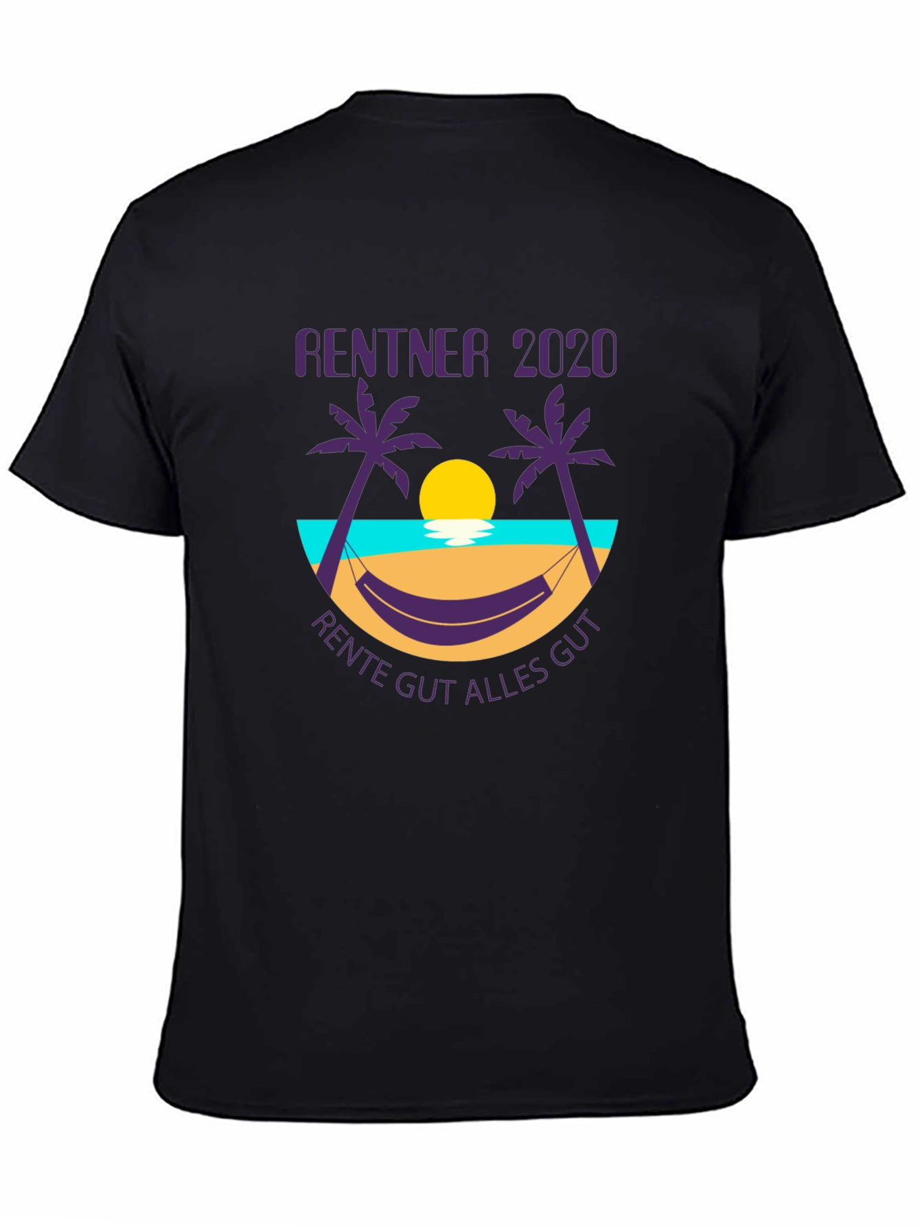 Rentner 2020 Graphic T-Shirt - Retirement Beach Design