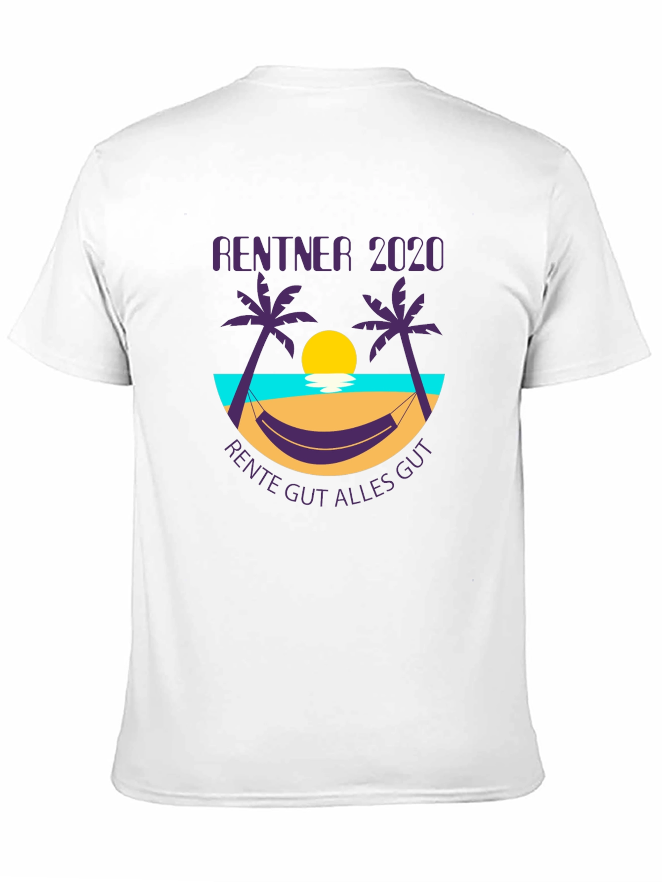 Rentner 2020 Graphic T-Shirt - Retirement Beach Design