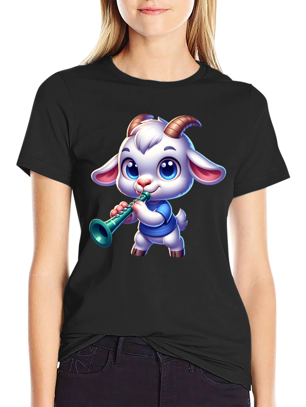 Goat Musician Graphic Tee