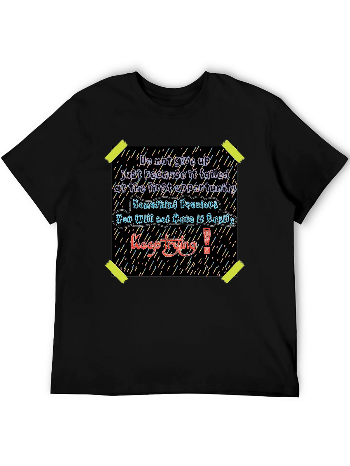 Motivational Keep Trying Graphic Tee