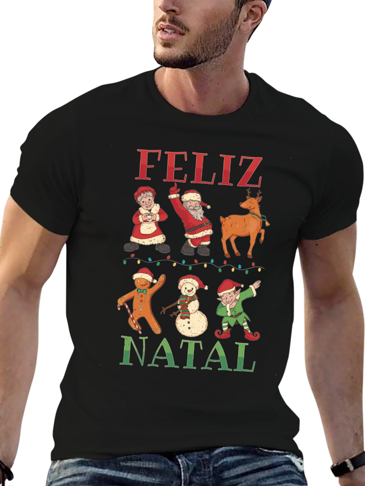 Feliz Natal Christmas Graphic Tee