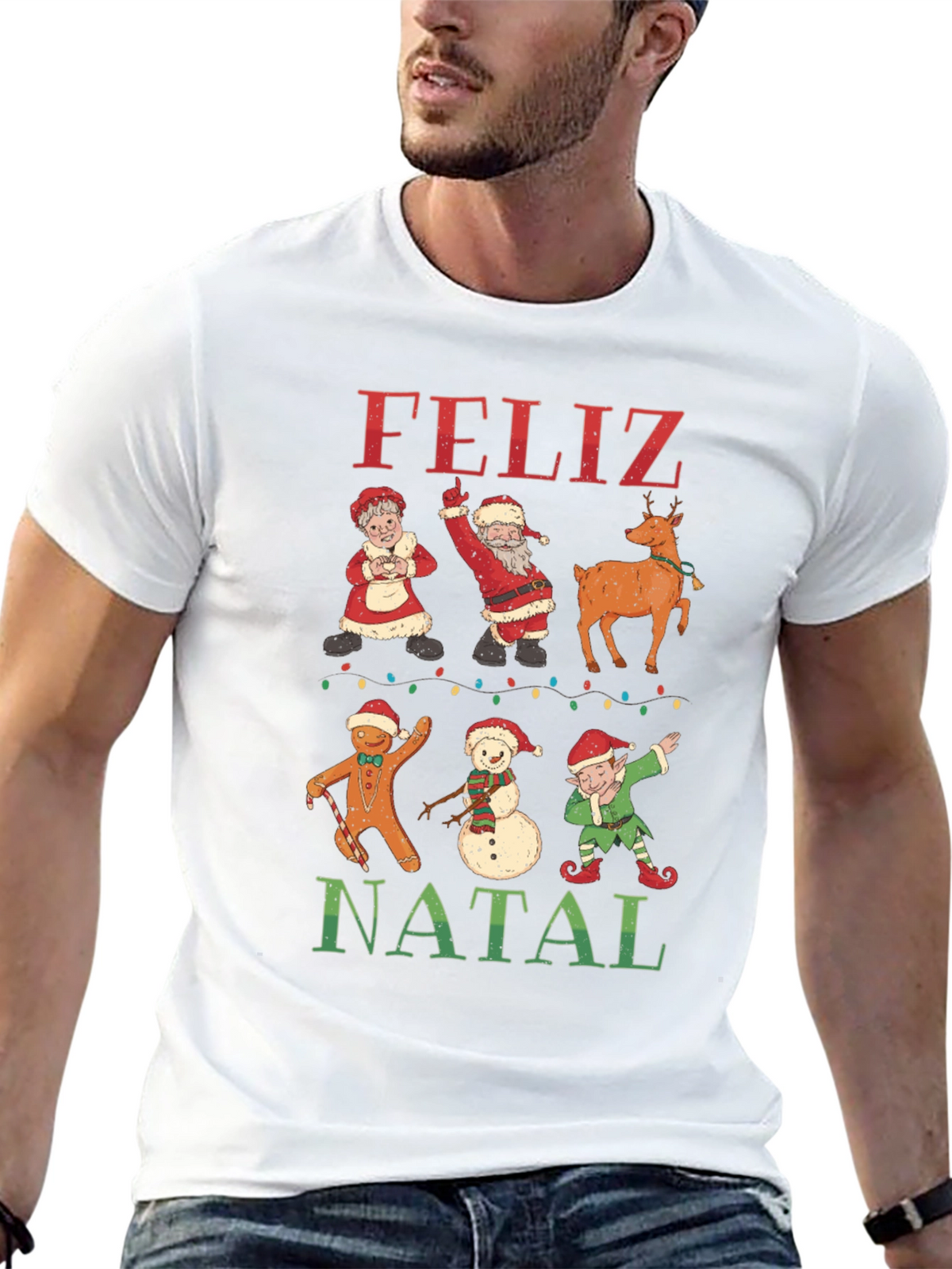 Feliz Natal Christmas Graphic Tee