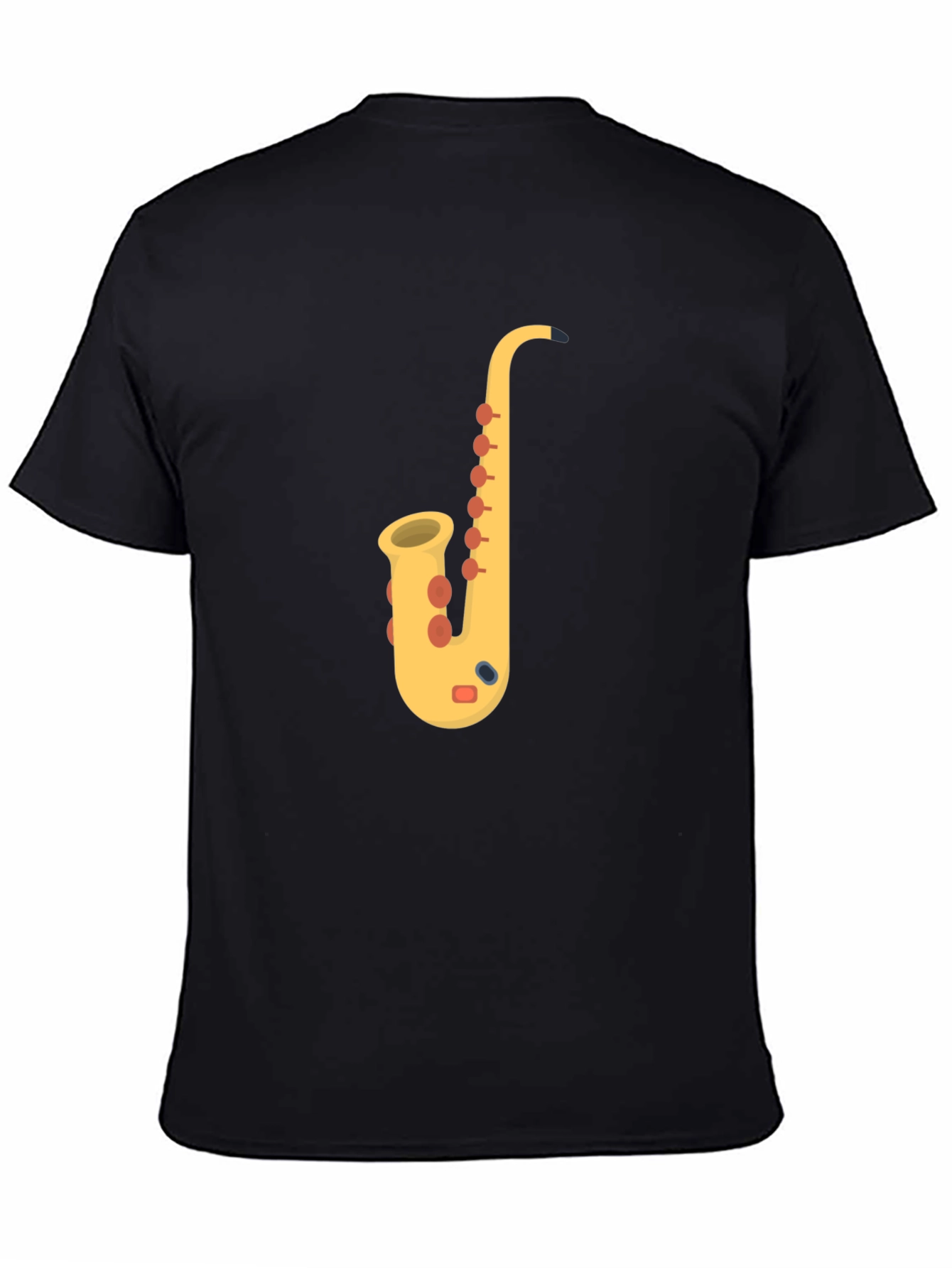 Saxophone Graphic Tee - Musicians Black T-Shirt