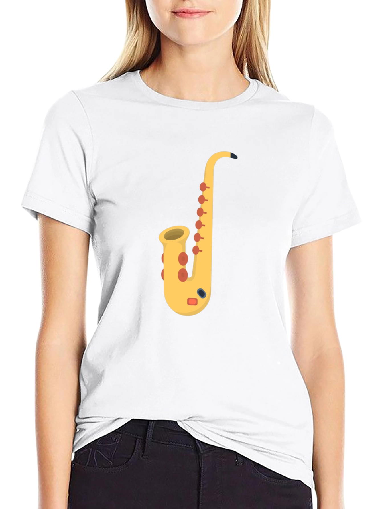 Saxophone Graphic Tee - Musicians Black T-Shirt