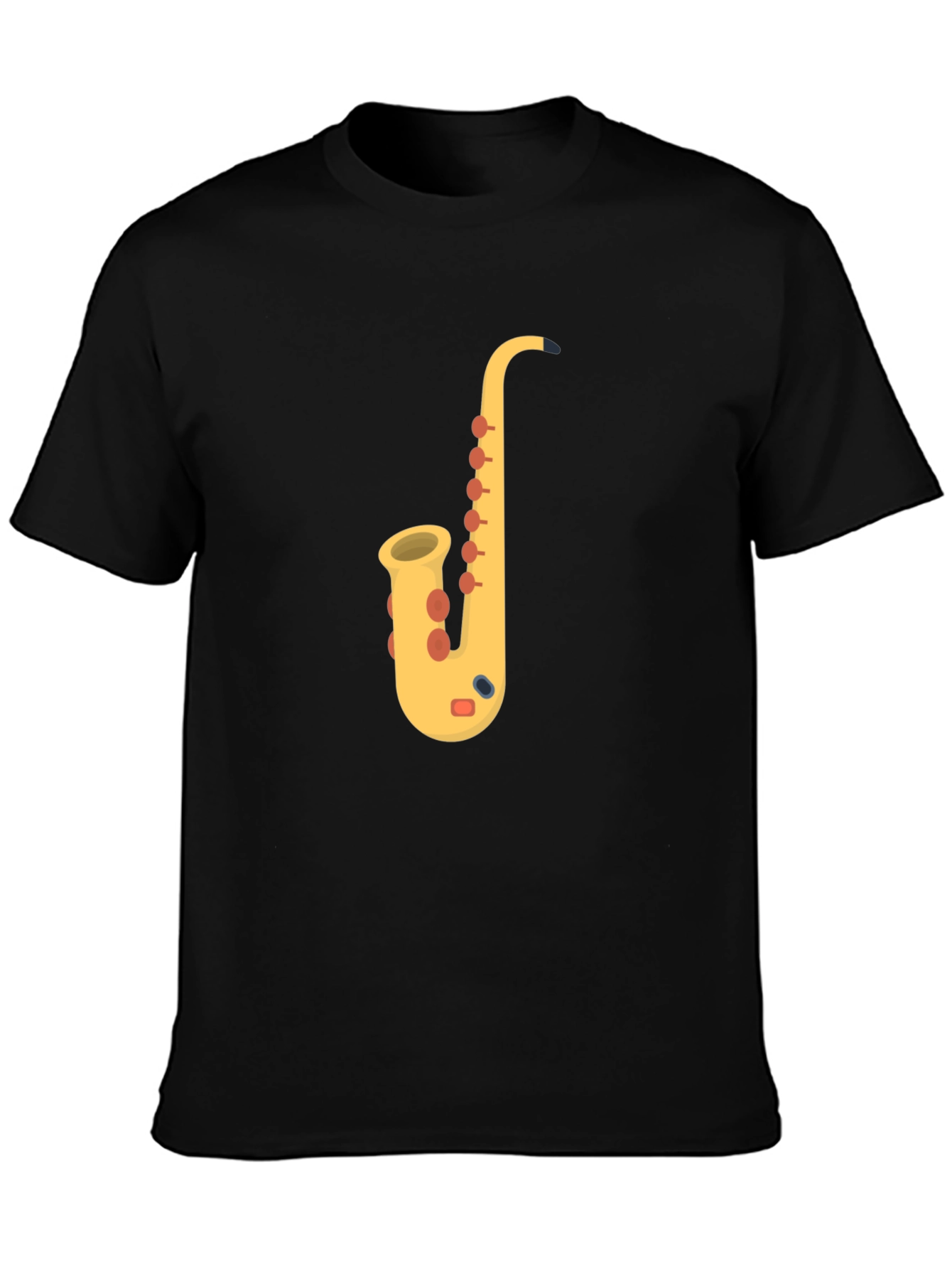 Saxophone Graphic Tee - Musicians Black T-Shirt