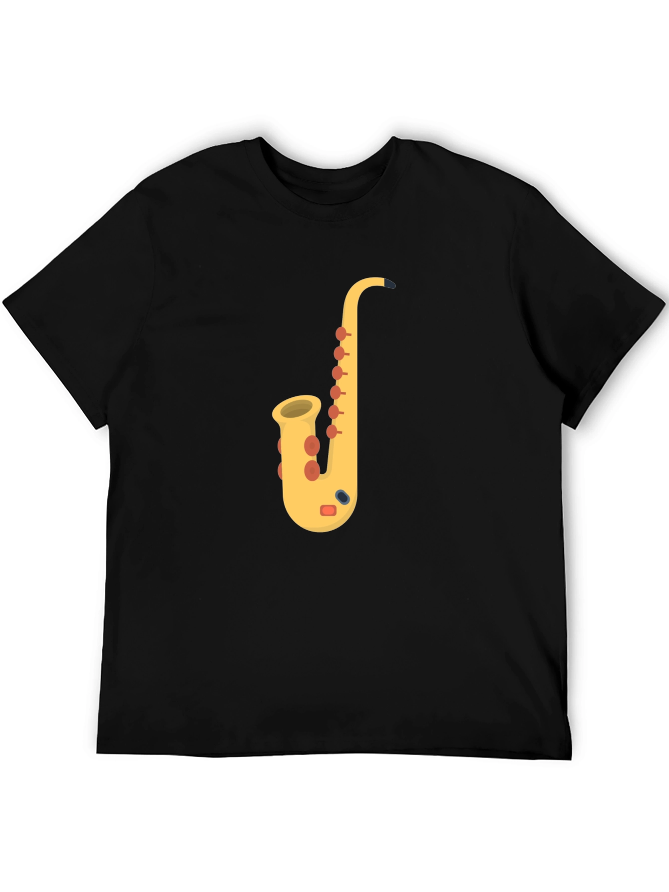 Saxophone Graphic Tee - Musicians Black T-Shirt