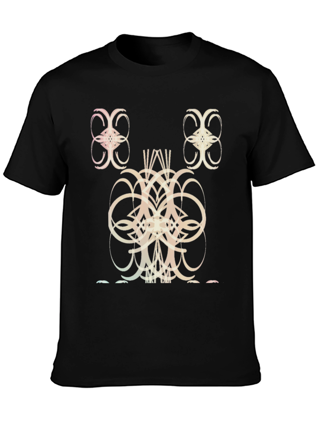 Abstract Graphic Black T-Shirt