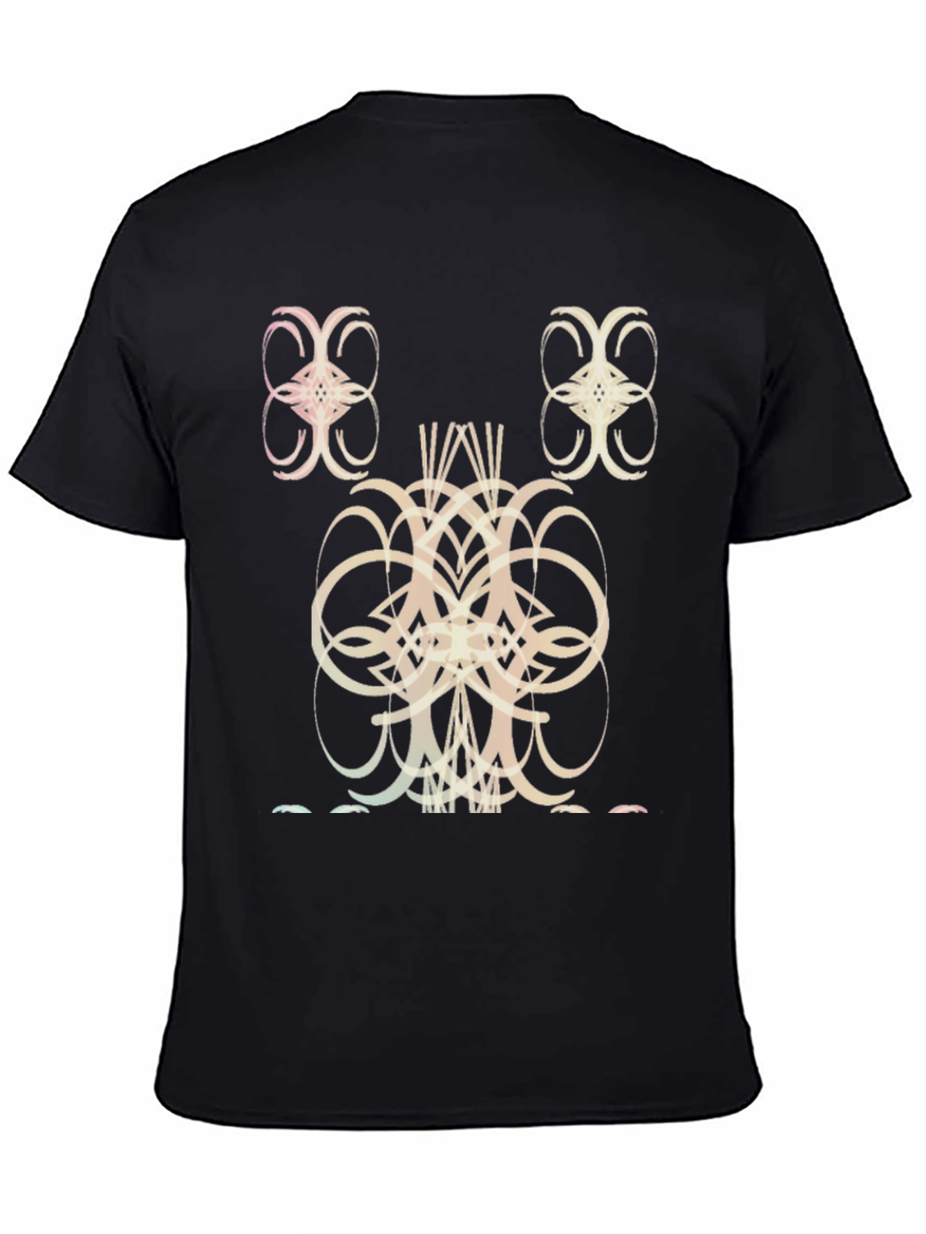 Abstract Graphic Black T-Shirt