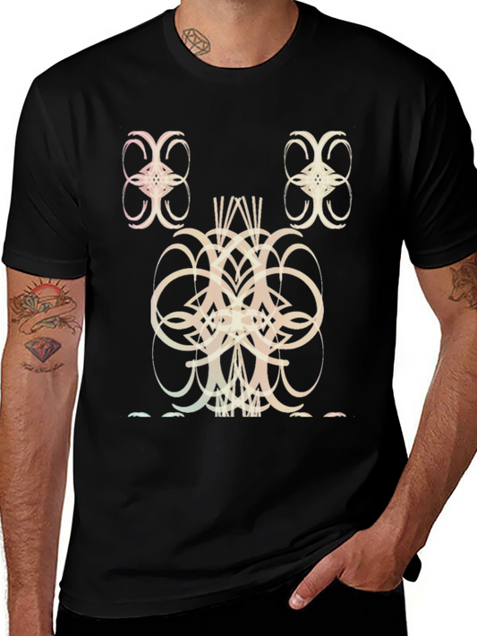 Abstract Graphic Black T-Shirt
