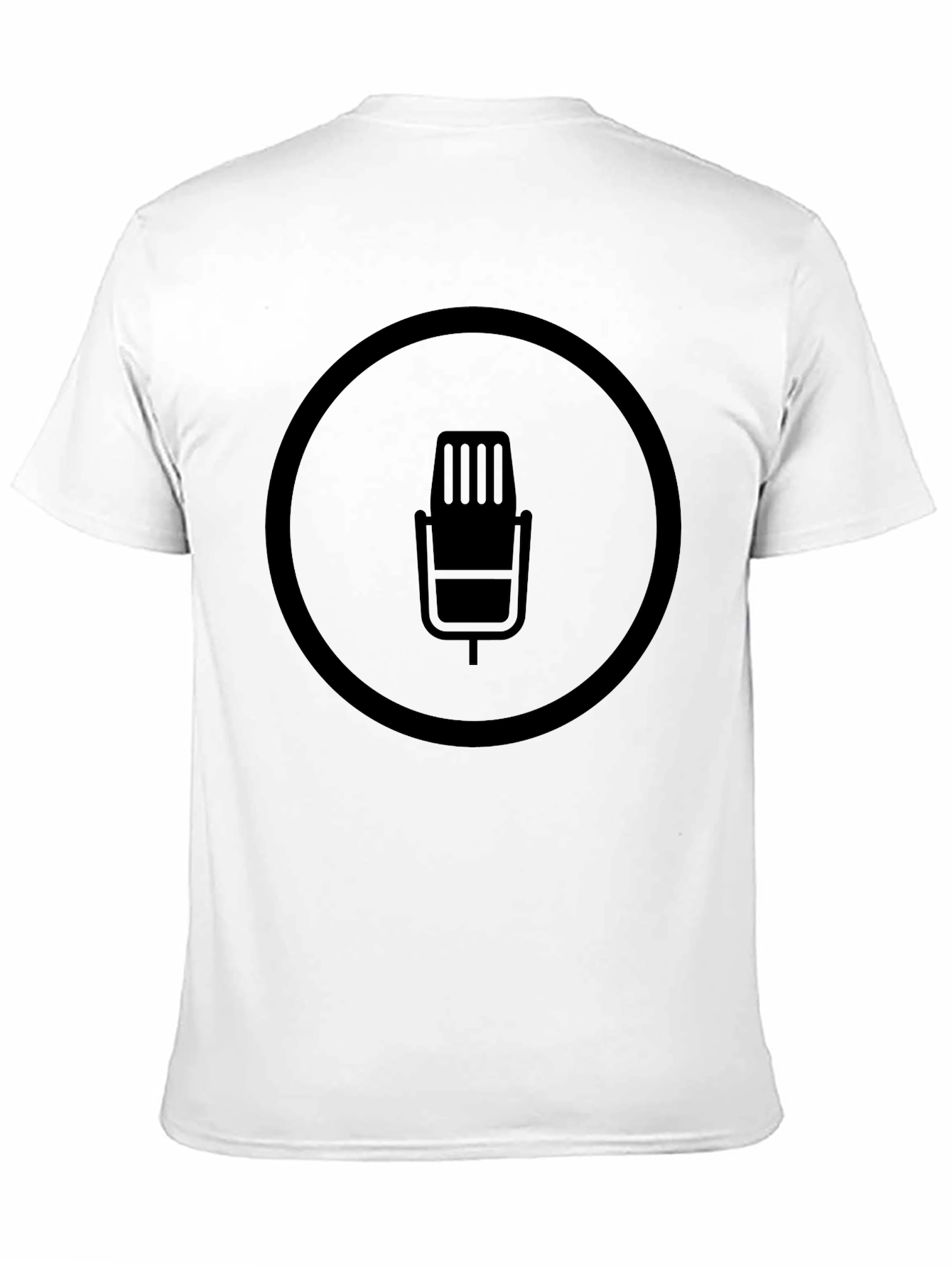 Black Microphone Graphic T-Shirt