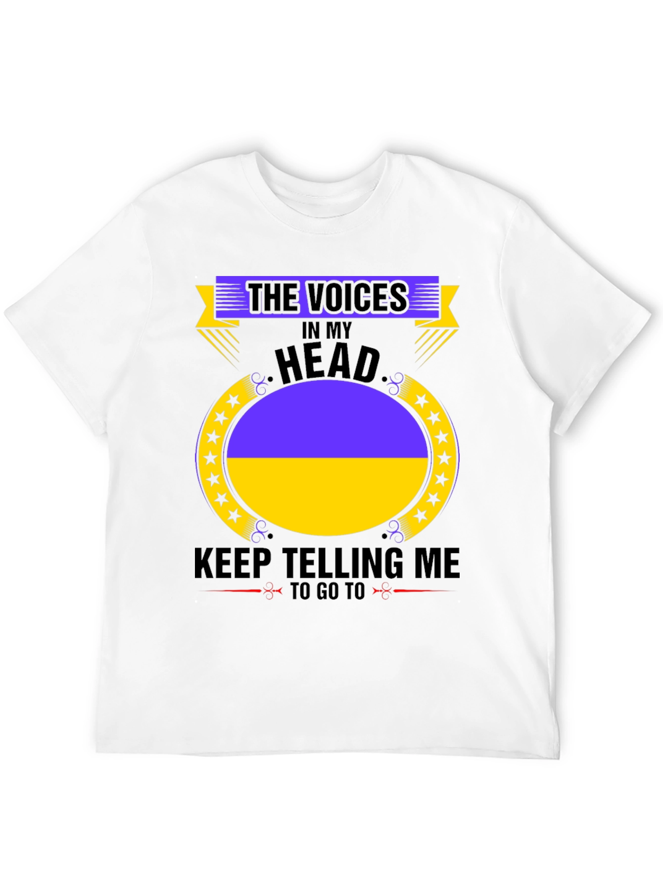 Ukraine Pride T-Shirt: Voices in My Head