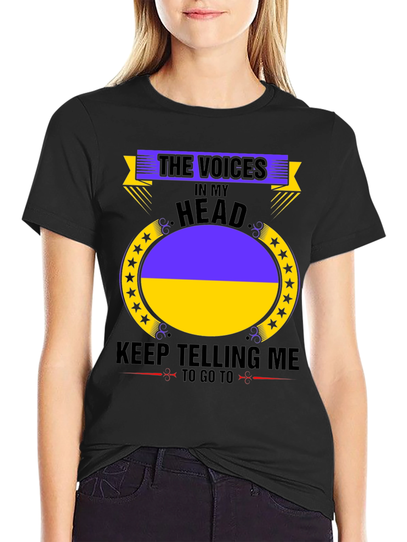 Ukraine Pride T-Shirt: Voices in My Head