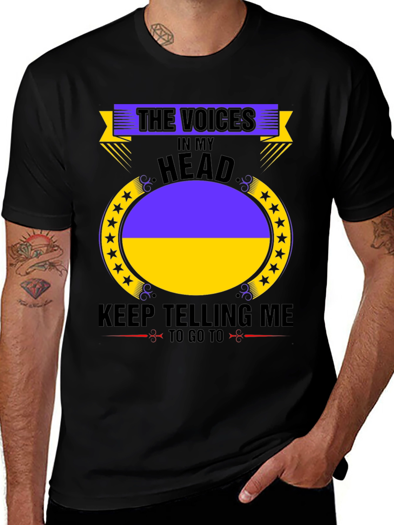 Ukraine Pride T-Shirt: Voices in My Head
