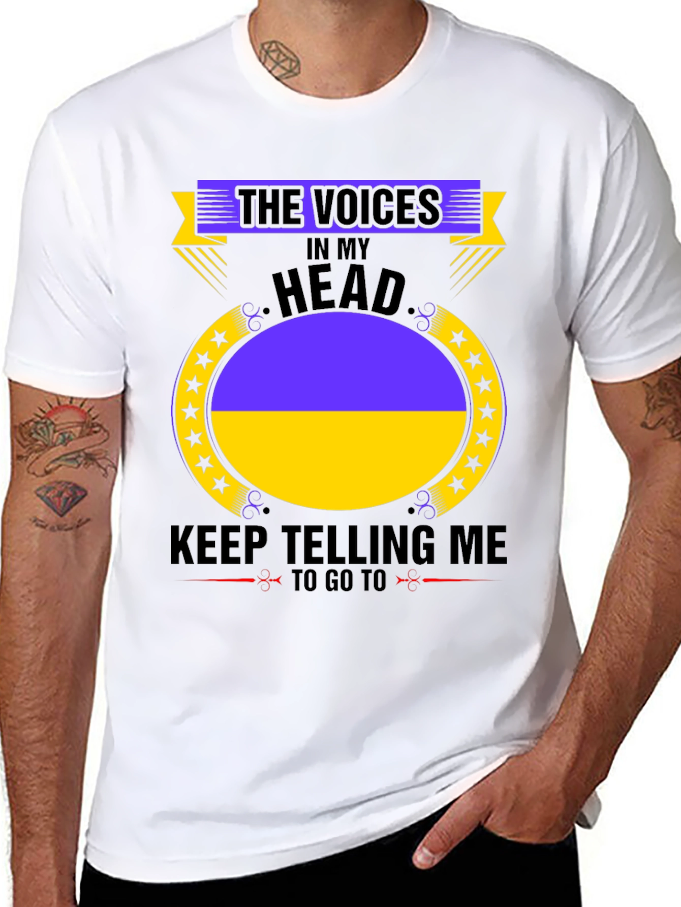 Ukraine Pride T-Shirt: Voices in My Head