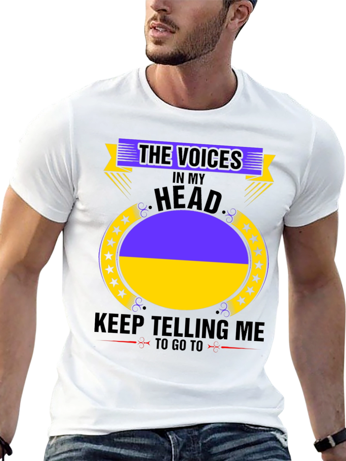 Ukraine Pride T-Shirt: Voices in My Head