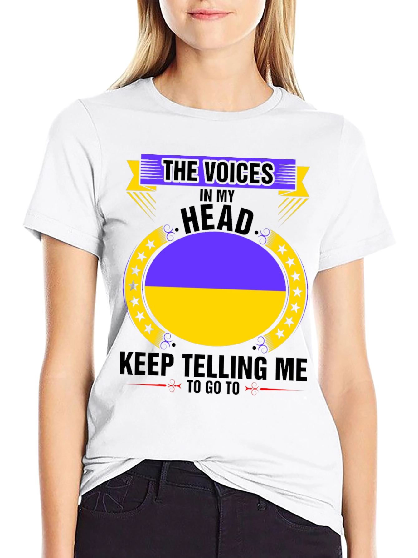 Ukraine Pride T-Shirt: Voices in My Head