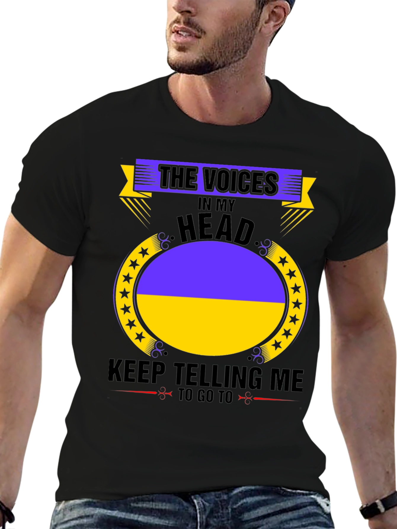 Ukraine Pride T-Shirt: Voices in My Head