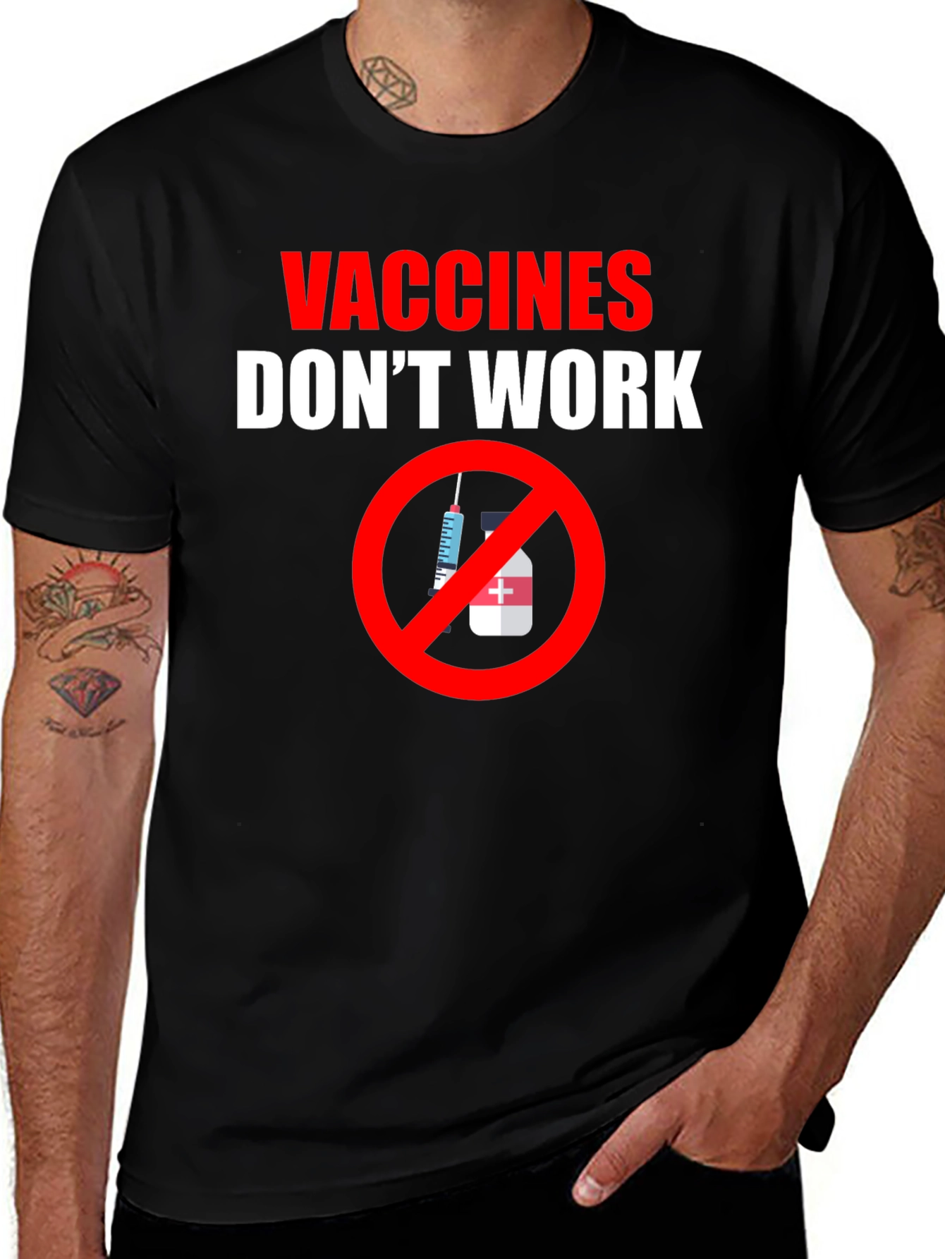 Vaccines Dont Work Graphic Tee