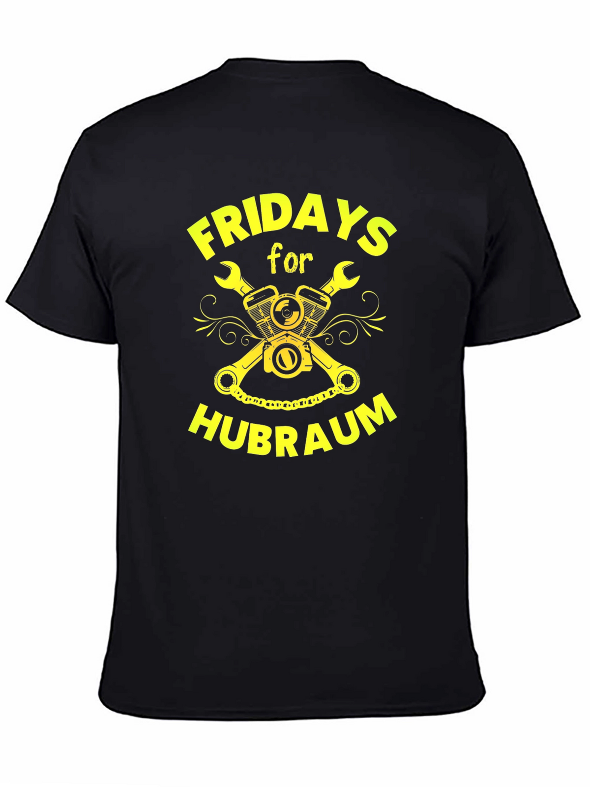 Fridays for Hubraum T-Shirt - Black Graphic Tee