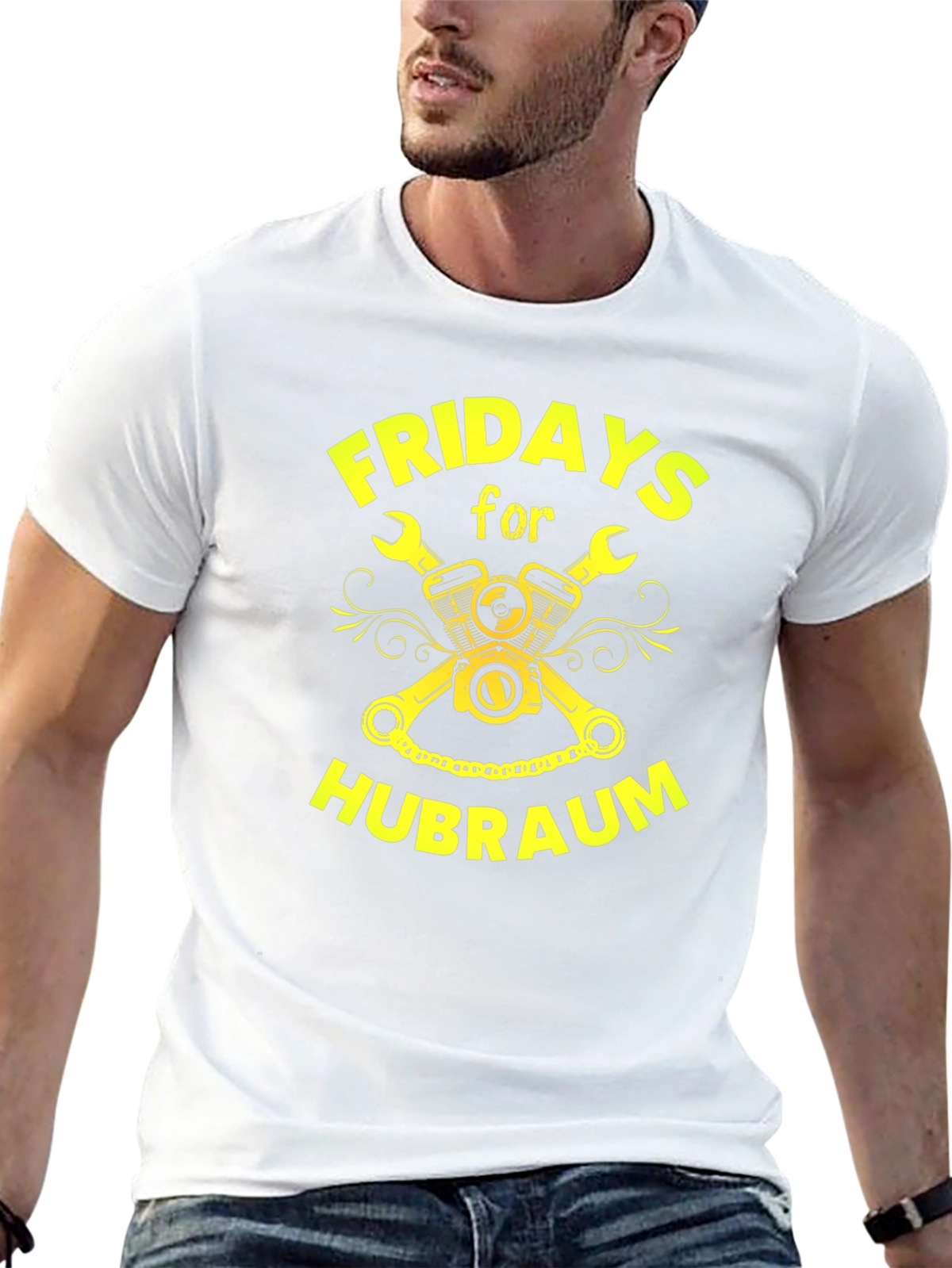 Fridays for Hubraum T-Shirt - Black Graphic Tee