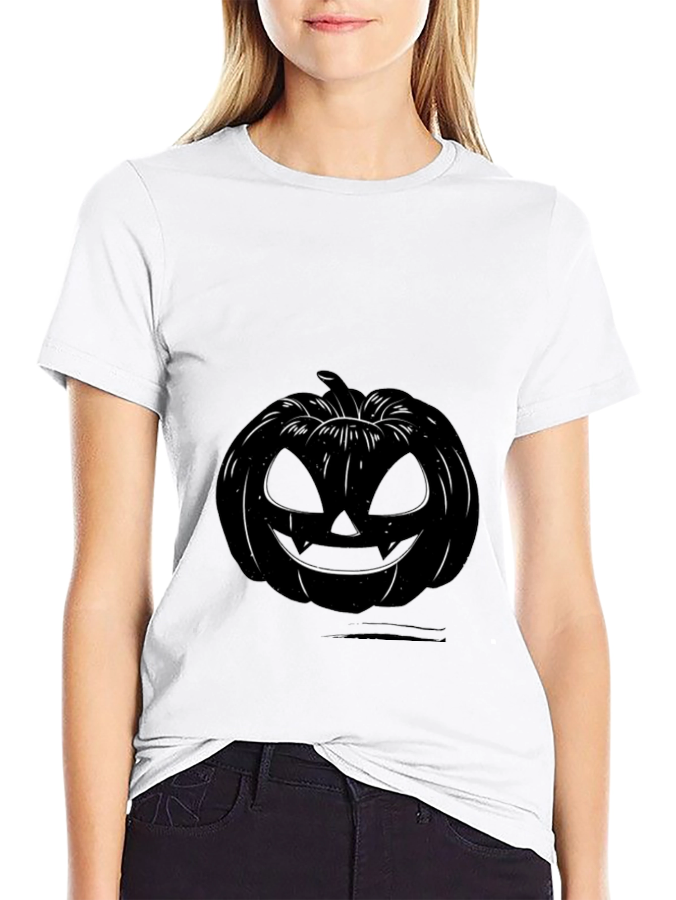 Spooky Pumpkin Graphic Tee - Halloween T-Shirt
