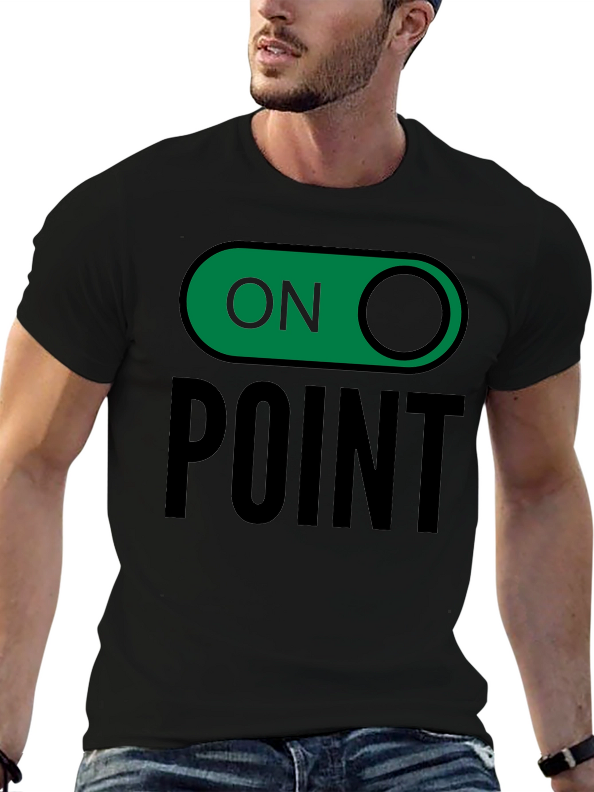 On Point Graphic Tee - Trendy Slogan T-Shirt