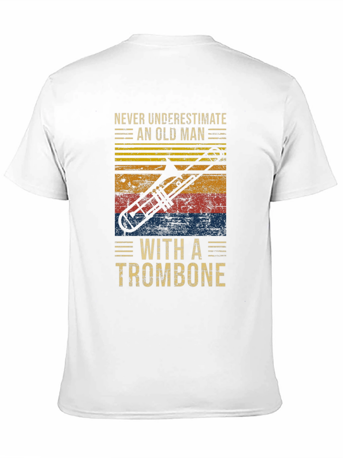 Never Underestimate Old Man Trombone T-Shirt